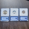 Image 5 : Three U.S. IGS Graded Coins - Presidential Dollar, Jefferson Nickels - See Description & Photos! 