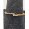 Image 2 : 14K Yellow Gold Bypass Engagement Ring - Size 6.5 - Weight: 1.3g