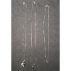Image 1 : (3) Sterling Silver Necklaces - Total Weight: 10.7g