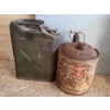 Image 1 : Two Collectable Vintage 5 Gallon Gas Cans 