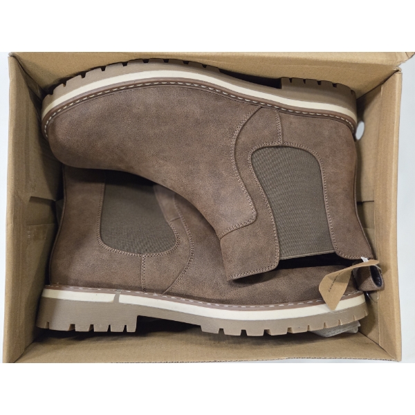 Mens Size 10 New In Box Truveld Brown Slip On Boots 