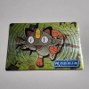 Image 1 : Vintage 1999 Japanese Meiji Promo Meowth Pokemon Trading Card ~ RARE Promotional Trading Card 