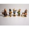Image 4 : Lot of 5 Hummel Goebel Porcelain Figurines in Perfect Condition!