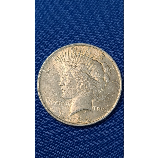 1922 90% Silver Peace Dollar