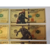 Image 3 : x5 Assorted Marvel Superheroes 999999 24K Gold Foil Banknotes Set w/ CoA