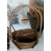 Image 1 : Hand Made Twigwood Basket - 12" x 9" x 16"