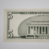 Image 6 : Very Nice Uncirculated 2001 United States $5 Federal Reserve Note 