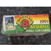 Image 2 : 1991 Unopened Bowman MLB Baseball Wax Box - 36 Packs - Factory Sealed - Mint Condition
