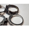 Image 6 : Four Stunning Sterling Silver Rings - Various Styles and Gemstones - TW: 17.3g
