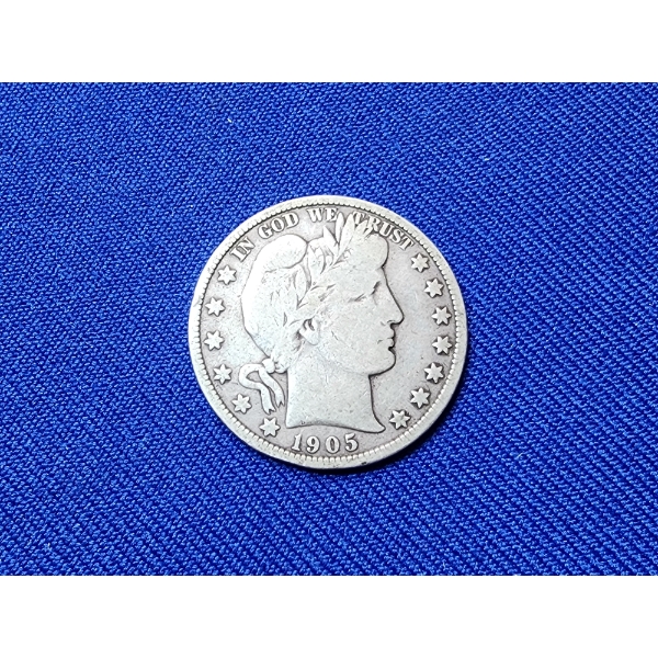 Very Nice 1905-S Silver Barber Half Dollar