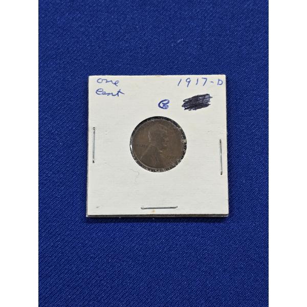 1917- D Lincoln Wheat Penny in Sleeve