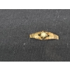 Image 2 : Older Vintage (Possibly Antique) Small 10K Gold Ring Fragment Ft. Small White Stone Accent-0.6 GRAMS