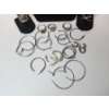 Image 2 : Nice Assortment of Silver-Tone Earrings and Rings  