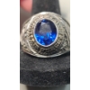 Image 2 : United States Air Force Military Ring With Blue Stone- Size 13 