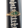 Image 6 : Women's Vintage 10K Yellow Gold Ring With Green & Clear Stones - Size 7 - Weight: 1.8g