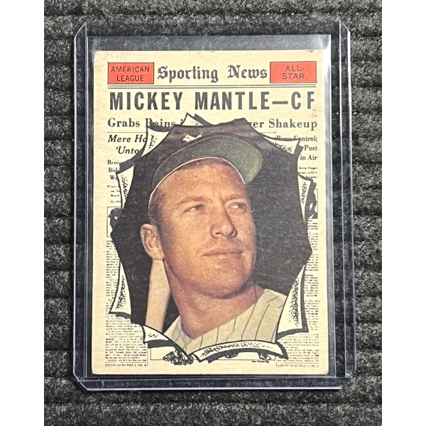 Topps 1961 Mickey Mantel All Star Baseball Card #578!!!!