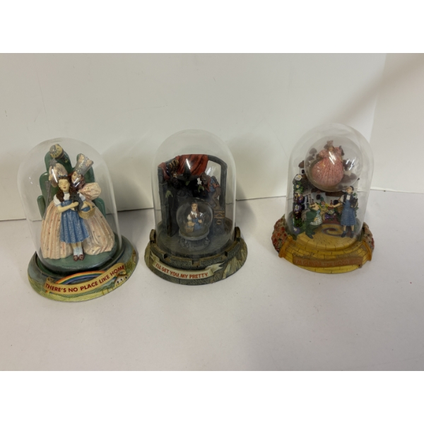 3 Wizard of Oz Musical Globes Limited Edition - "There's no place like home" (Turner Ent. Co 1997) -