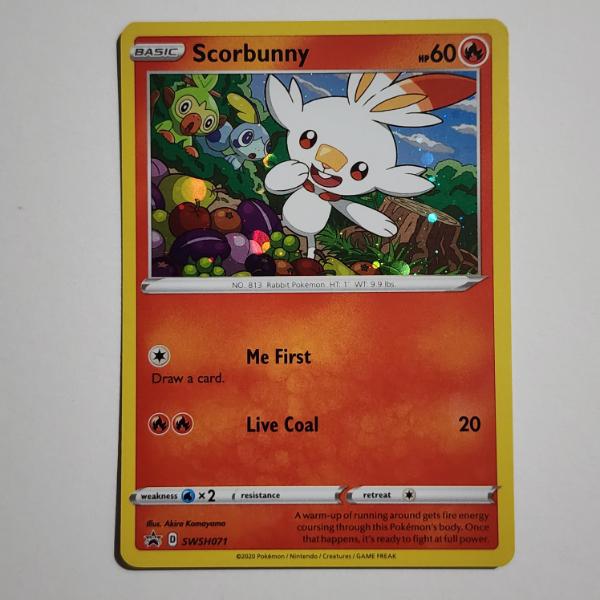 Scorbunny SWSH071 Black Star Promo Holo Rare Pokemon Trading Card