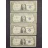 Image 1 : Four Star Note Consecutive/Close Serial Number $1 Silver Certificates in Great Shape