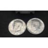 Image 2 : (2) 1964 90% Silver Kennedy Half Dollars In Coin Holder - Face Value: $1.00