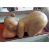 Image 3 : Japanese Figural Wood Carvings In Original Oriental Design Carrying Storage Case - See Pics