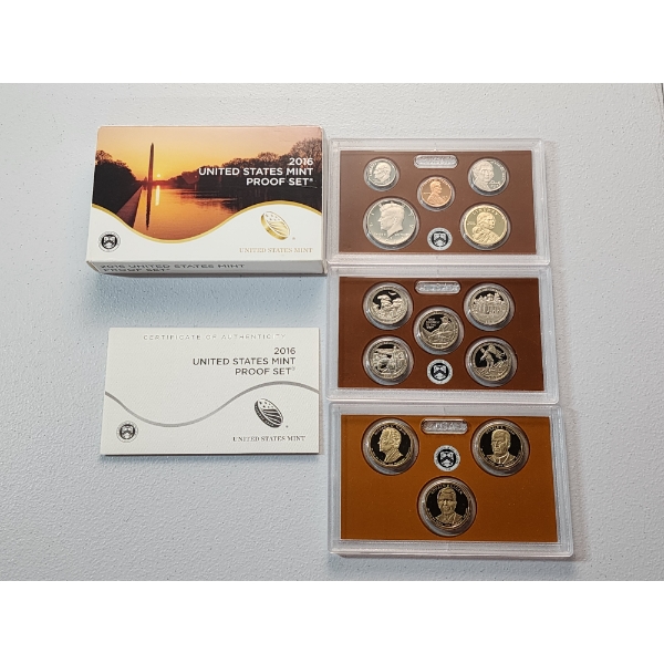 2016-S United States Mint 14-Coin Proof Set - Original Box & CoA