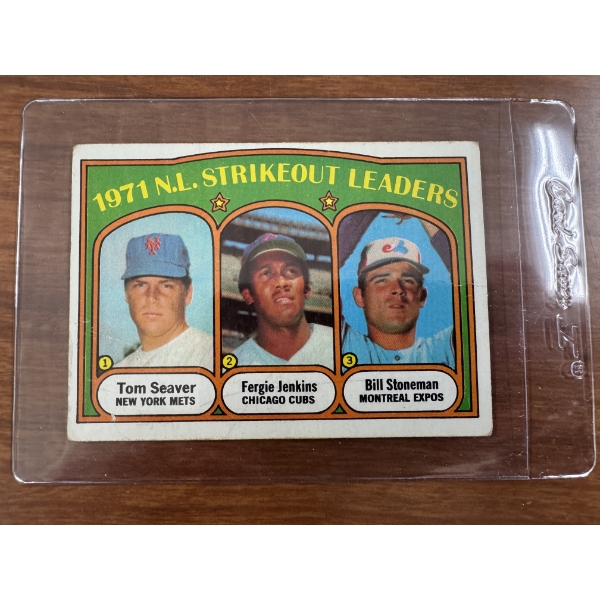 1971 Topps Tom Seaver Strikeout Leaders Baseball Card - Mint Condition