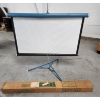 Image 1 : Vintage Da-Lite Flyer Portable Projection Screen with Folding Tripod - Great Condition!