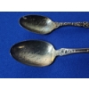 Image 2 : 2 - Vintage Collectible Engraved Sterling Silver Spoons - TW: 41.0g