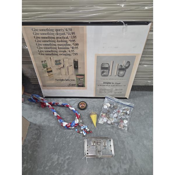 Vintage Advertising Poster, Top, Film Splicer, Play Coins & More!