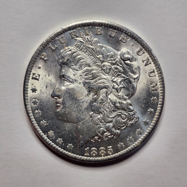 Superb 1885-O United States 90% Silver Morgan Dollar 