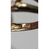 Image 6 : 14K Yellow Gold Ring With Blue Topaz & Diamond Accents - Size 5- Weight: 3.4g