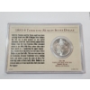 Image 3 : "Tombstone News" Commemorative Display 1881-S 90% Silver Morgan Dollar 