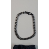 Image 3 : Very Nice LYNX Men's Stainless Steel Foxtail 8.5" Bracelet With Pouch 