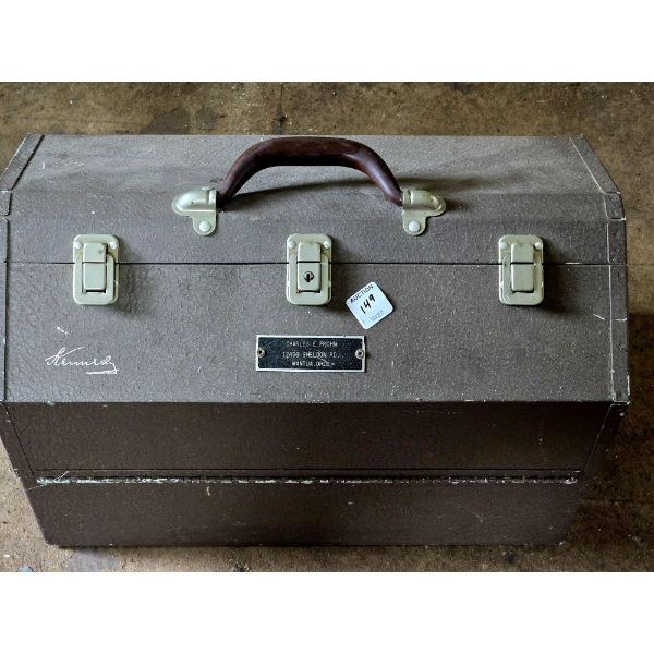 Metal Fishing Tackle Box - Folds Out with Tons of Storage