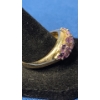 Image 4 : Women's 14K Gold Amethyst Cluster Ring (Missing A Stone) - Size 11- Weight 3.4g