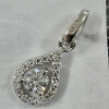 Image 2 : STUNNING & BEAUTIFUL Sterling Silver Pendant With .5 Carat GRA Certified Moissanite With COA