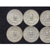 Image 2 : $2 Face Value of Assorted Washington Head 90% Silver Quarters 