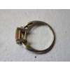 Image 4 : Gorgeous 10K Gold Ring with Large Princess Citrine-Style Gemstone - Size 7.5 - TW: 2.9g