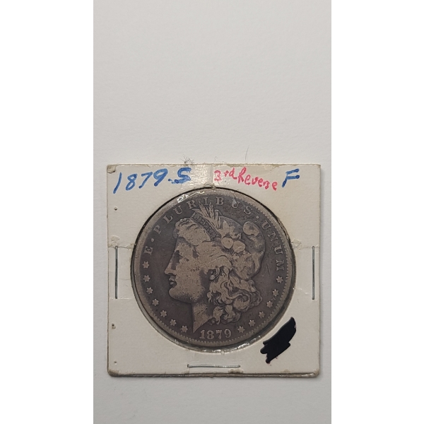 United States 1879-S 3rd Reverse 90% Silver Morgan Dollar 