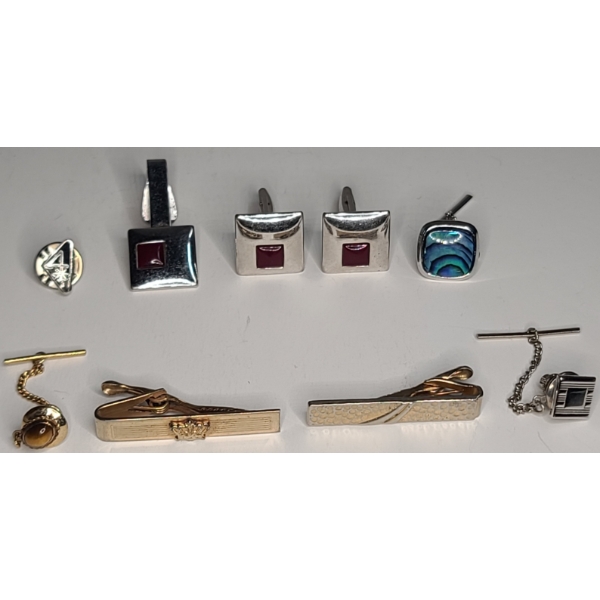 Assortment Of Men's Accessories - Tie Clips, Cufflinks & More