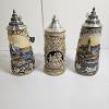 Image 1 : Collection of Three Collectible, Relief-Molded Lidded Beer Steins