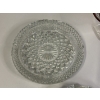 Image 4 : Beautiful Glass Plates & Ashtray - 2 plates - 2 ashtrays - one dish with red rimmed