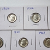 Image 3 : x10 Assorted Years United States 90% Silver Mercury & Roosevelt Dimes - Face Value: $1.00