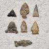 Image 1 : EARLY AMERICAN! Antique Assortment of Native American Stone Artifacts including Arrow/Spear Heads