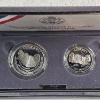 Image 2 : US Mint Gem Proof 1991 Mt Rushmore Anniversary Coin Set ft. 90% Fine Silver $1 Coin - 0.7734ozt ASW