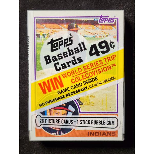 SEALED 1983 Topps Baseball Cards - 28 Picture Cards & 1 Stick Bubble Gum - Incredible Condition