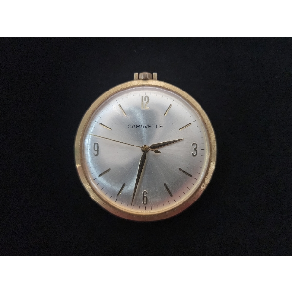 Caravelle Gold-Filled Pocket Watch with Engraved Back 