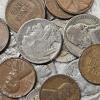 Image 2 : Vintage US Coins Featuring 1888 Indian Head Cent, Buffalo Nickels, And Wheat Cents - FV: $.47
