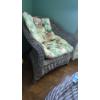 Image 3 : Louisville Home Pickup - Fantastic Wicker Ensemble Offered This Auction 1st Of Three - CHAIR & TABLE